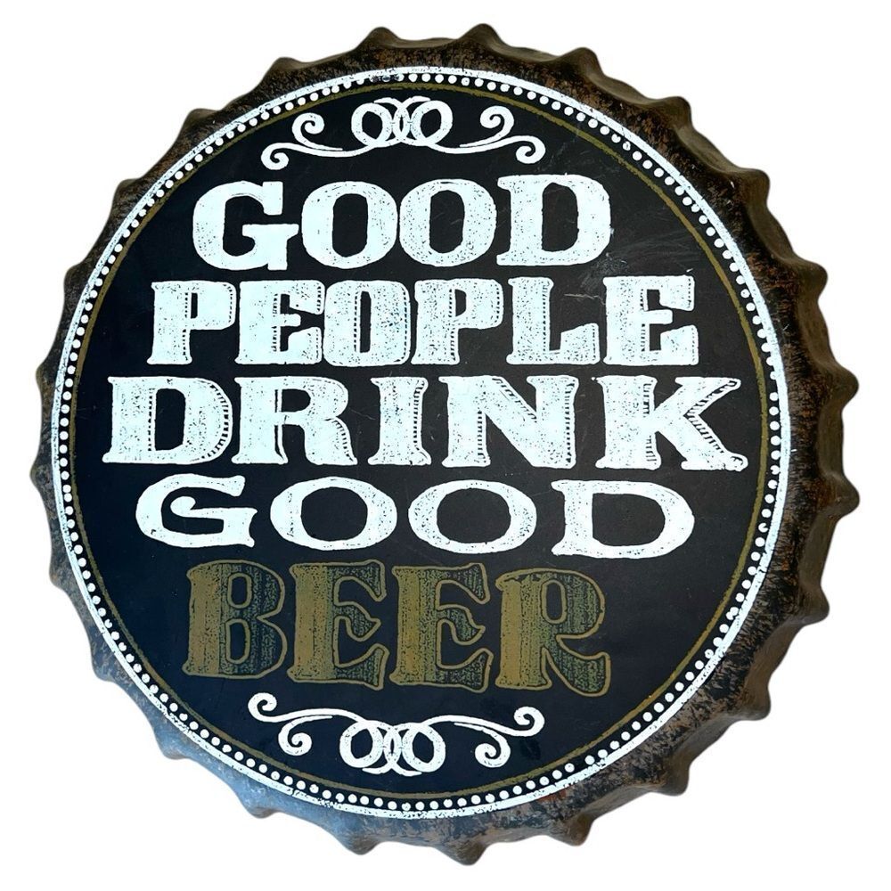 Tin wall hanger top with fun sayings!